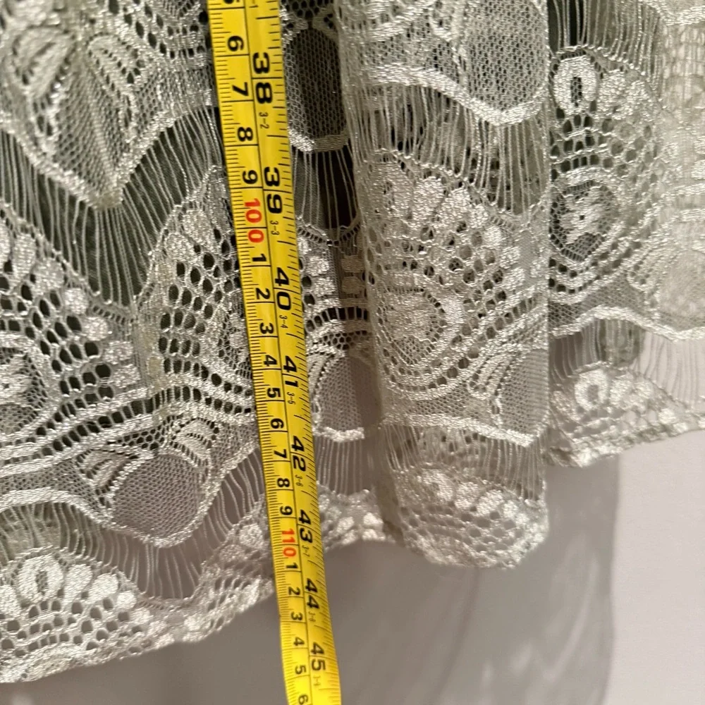 NWT- Mia Joy Size 8 Green Lace Kids Maxi Dress
